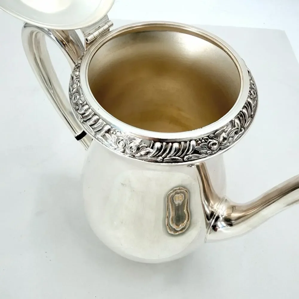 Vintage Oneida Victorian Henley Community Silverplate Teapot / Coffee Pot 10